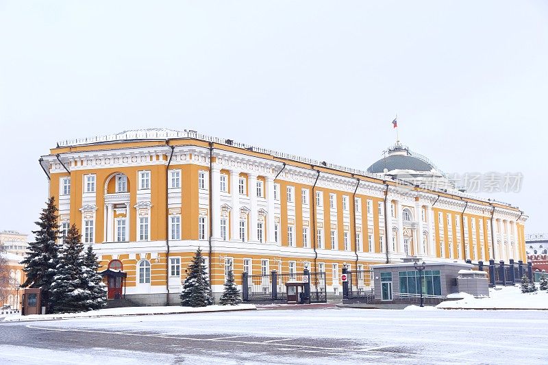 俄罗斯克里姆林宫莫斯科参议院大楼。