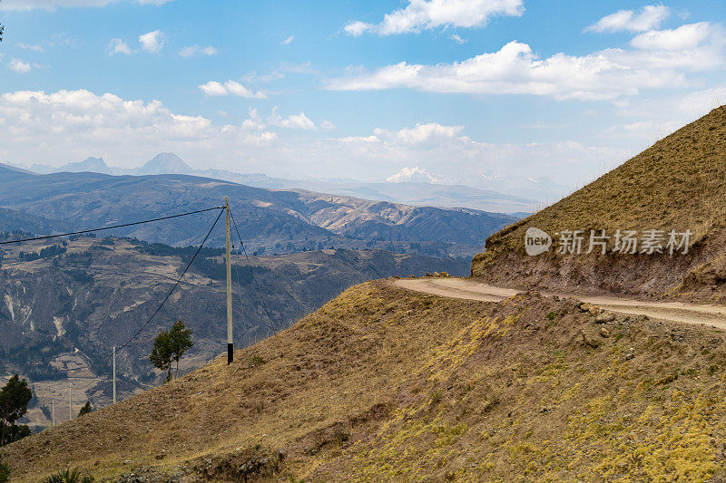 秘鲁安第斯山脉的公路