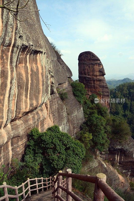 中国广东省丹霞山阳原石