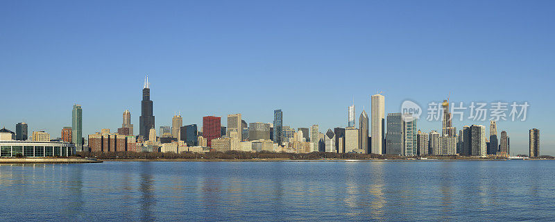 芝加哥天际线全景