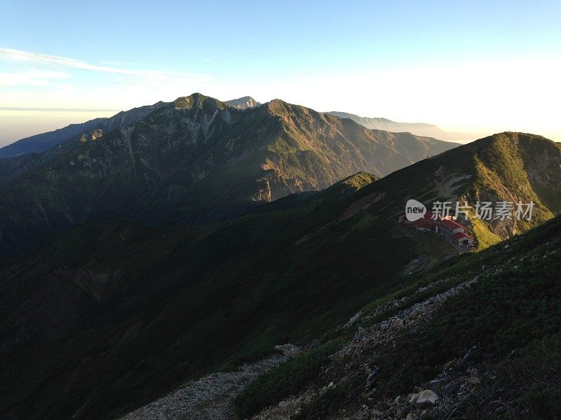 日本富山和长野的Goryudake山