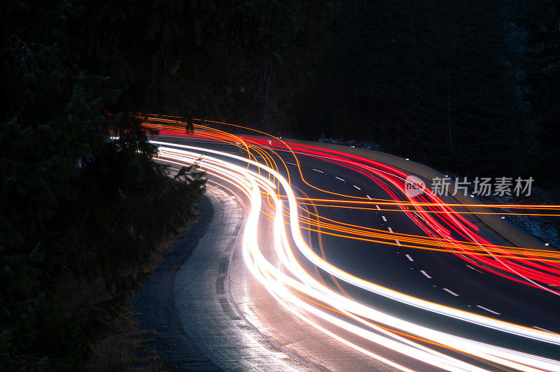 运动模糊交通背景