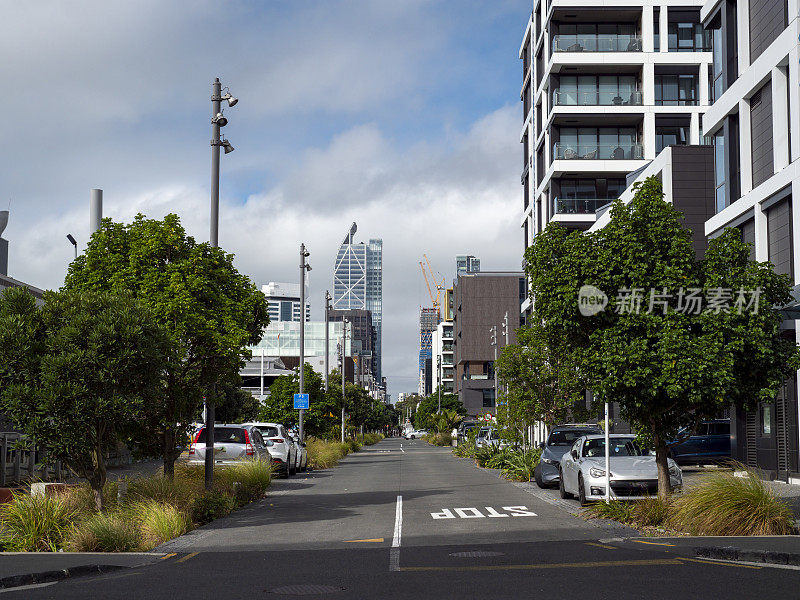 新西兰奥克兰市中心的街景