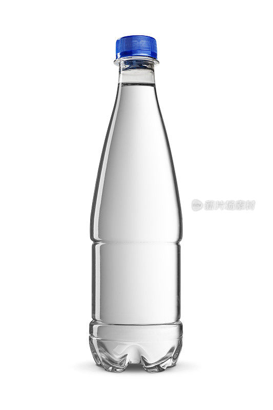 瓶上纯净水分离出白色。