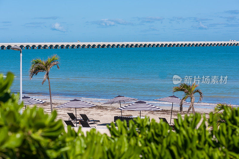 尤卡坦半岛普罗格雷索海滩的景色