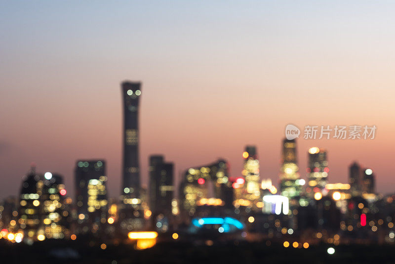 梦幻北京CBD夜景