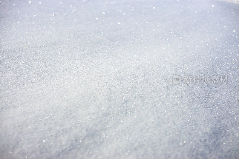 雪花表面晶莹剔透