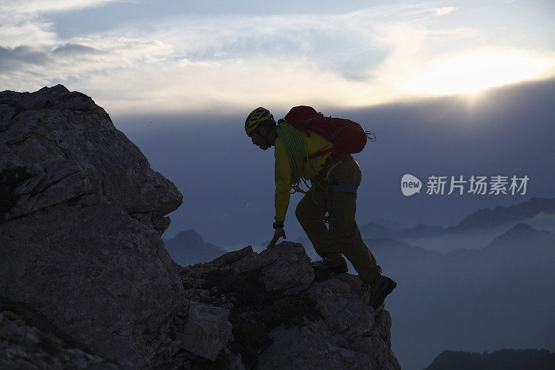 登山者sihouette