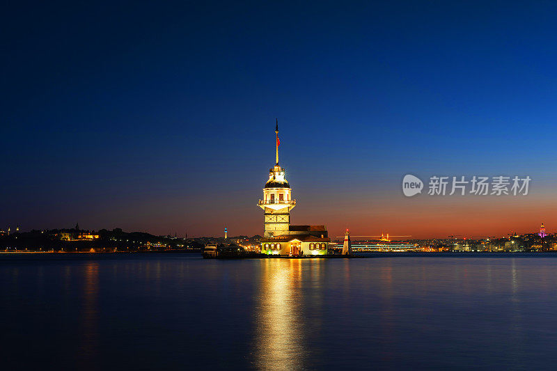 少女Tower-Maiden的Tower-Istanbul-Turkey