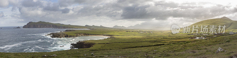 爱尔兰丁格尔半岛西海岸全景