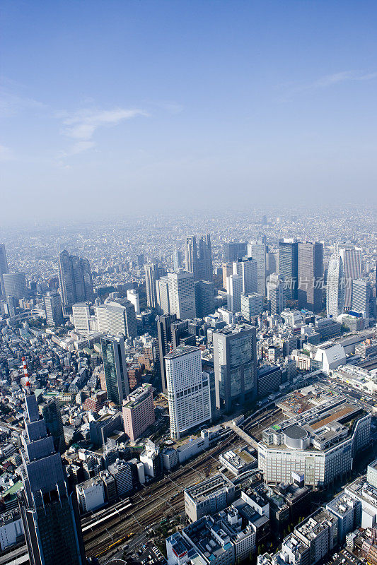 东京新宿鸟瞰图