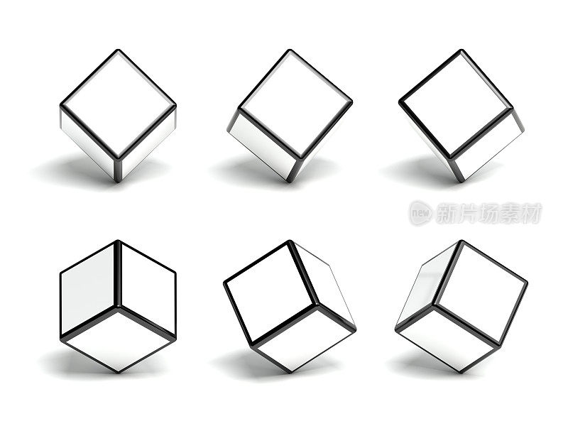 空白的方块集合