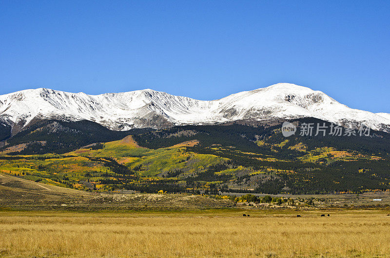 白雪覆盖的埃尔伯特山