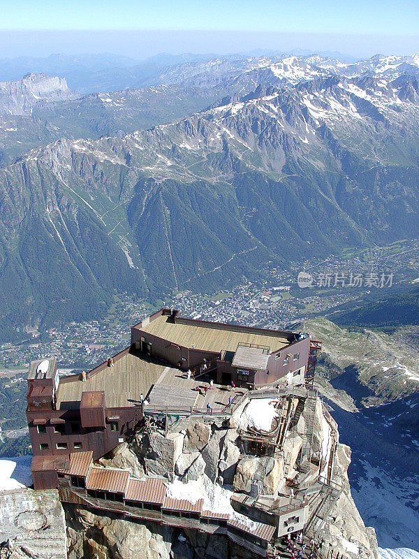 阿尔卑斯山顶建筑，Chamonix，法国，