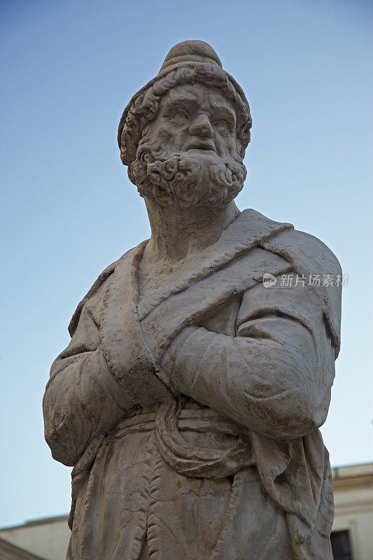 比勒陀利亚丰塔纳雕像。Palermo-Italy