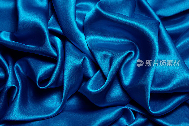 蓝色的绸缎
