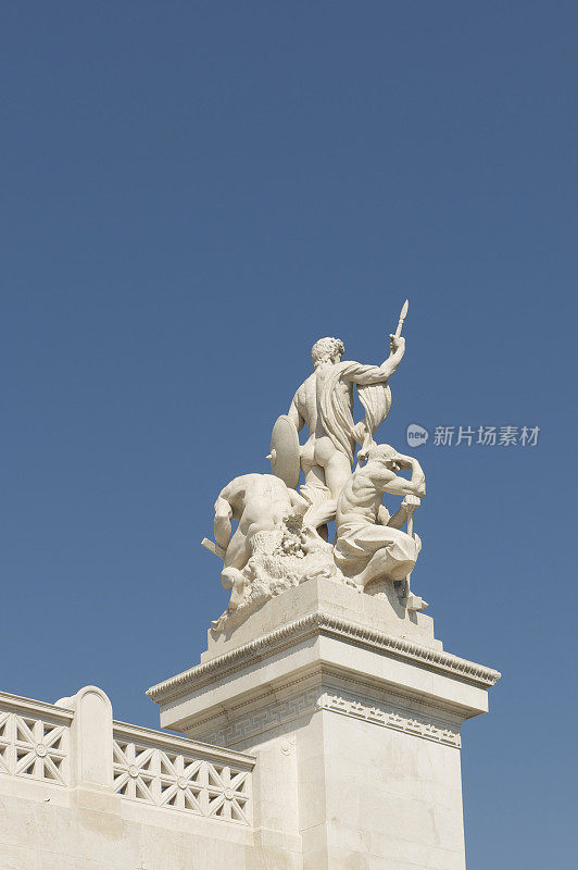 意大利罗马维克多·伊曼纽尔二世纪念碑的细节