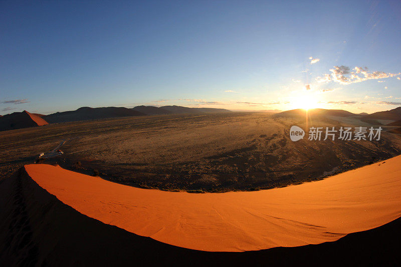 纳米比亚:纳米比亚沙漠上的45号沙丘