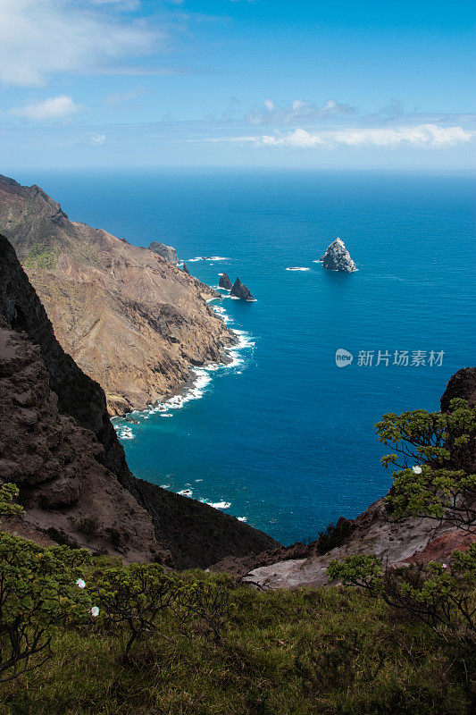 圣赫勒拿的海岸线