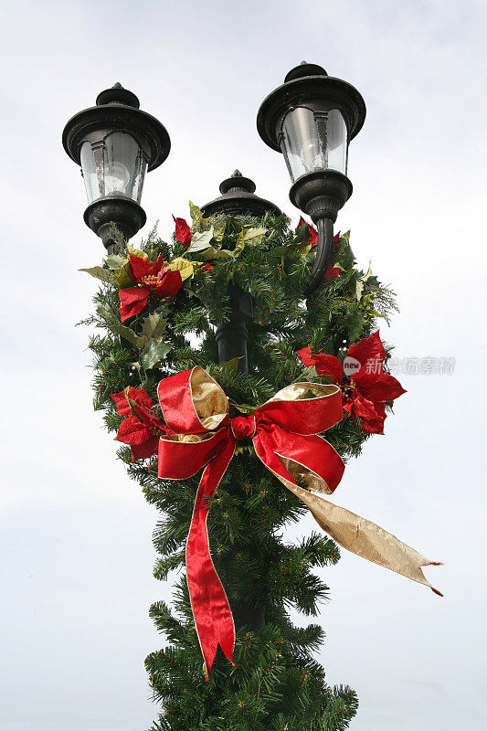 圣诞装饰街灯