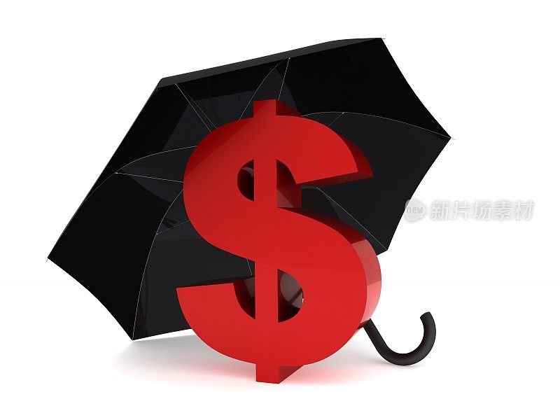 金融危机风险保险伞概念