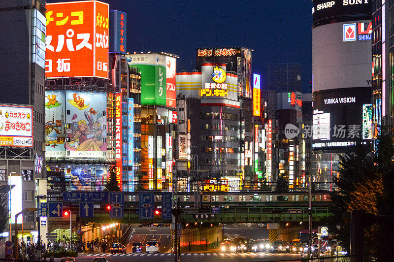 东京街景-新宿夜景