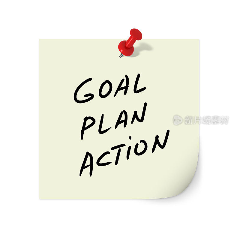 目标计划行动改变笔记提醒