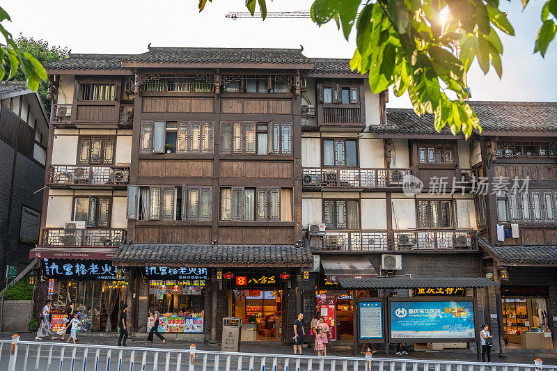 重庆慈溪口古镇的老建筑