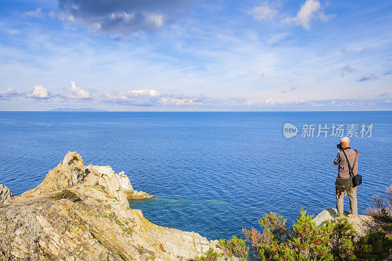 埃尔巴岛(意大利托斯卡纳群岛)的恩弗拉岛