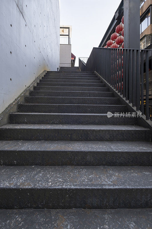 中国杭州古镇上的楼梯