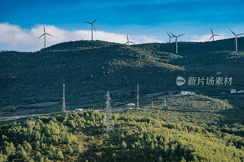 摩洛哥山区大规模风力发电