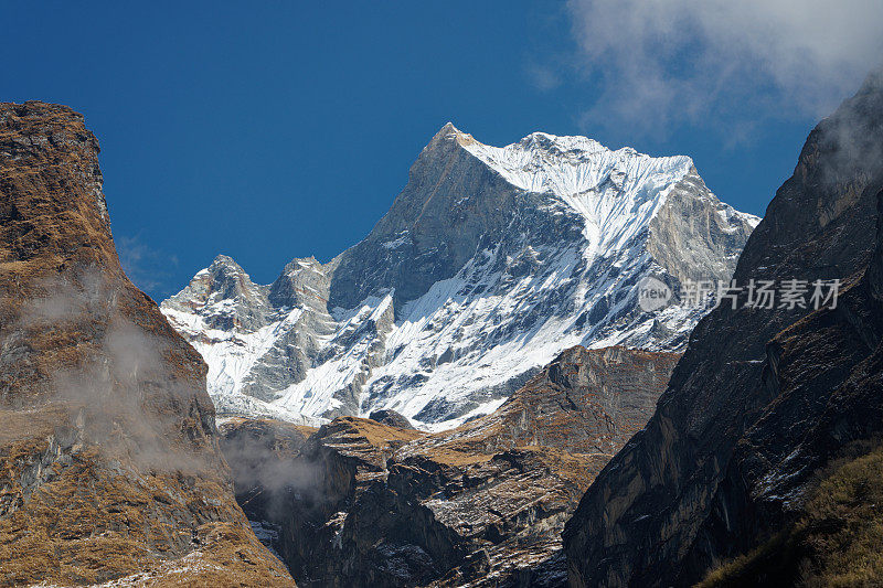 Annapurna山脉鱼尾，Machapuchare