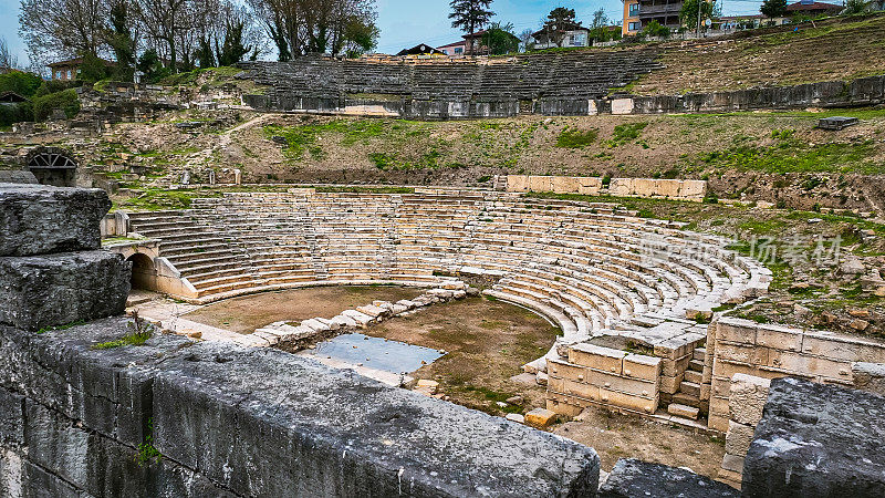 Duzce普鲁士和海匹姆古城，Duzce古希腊城市遗址，古城鸟瞰图，土耳其古城鸟瞰图