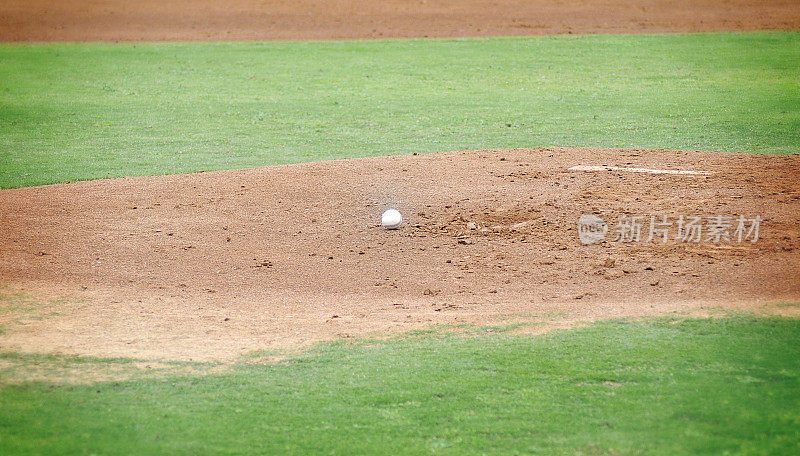 棒球在投手丘运动背景