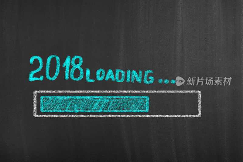 2018年新年加载黑板绘制背景