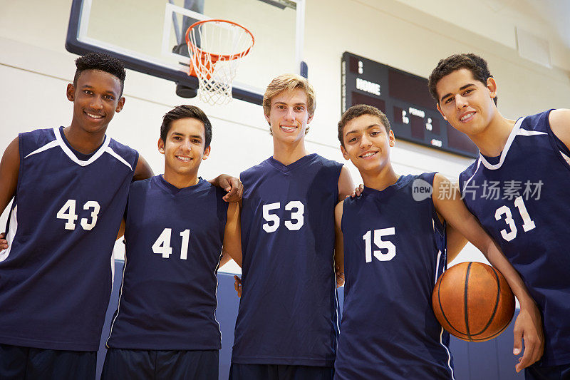 高中男子篮球队成员