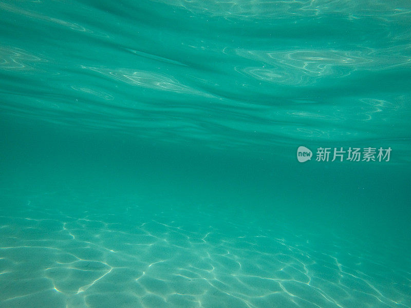 蓝色的大海水下