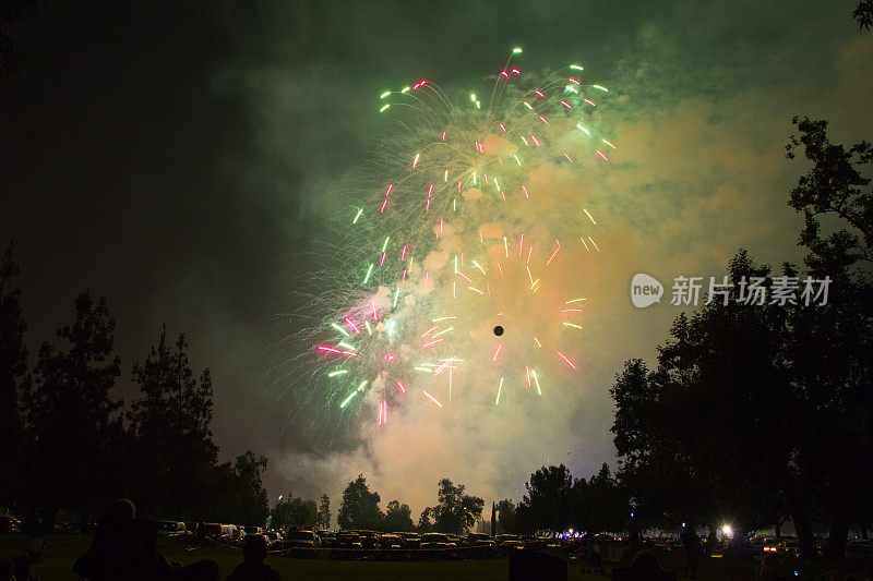 7月4日的烟花庆典，圣诞节和新年