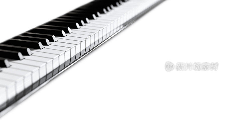 钢琴和钢琴键盘
