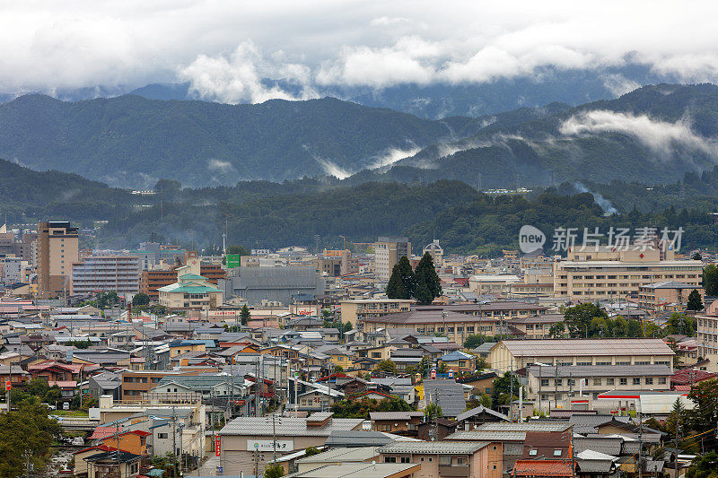 日本高山鸟瞰图