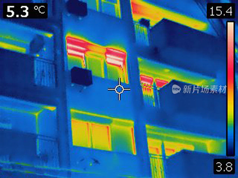 建筑立面热成像