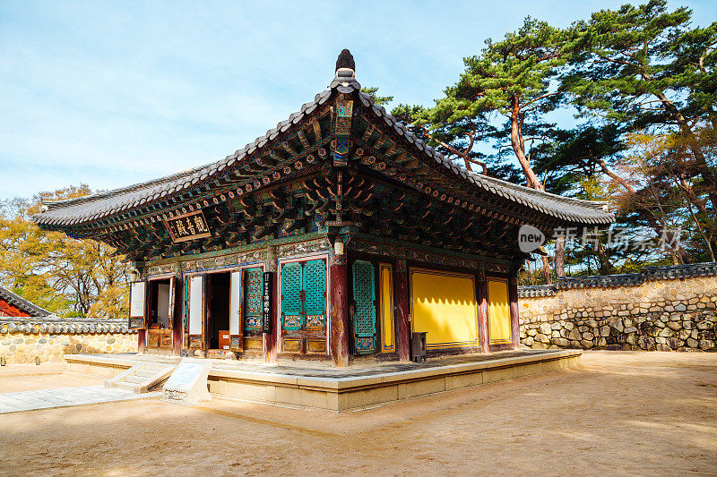 联合国教科文组织世界遗产——韩国庆州的韩国古建筑