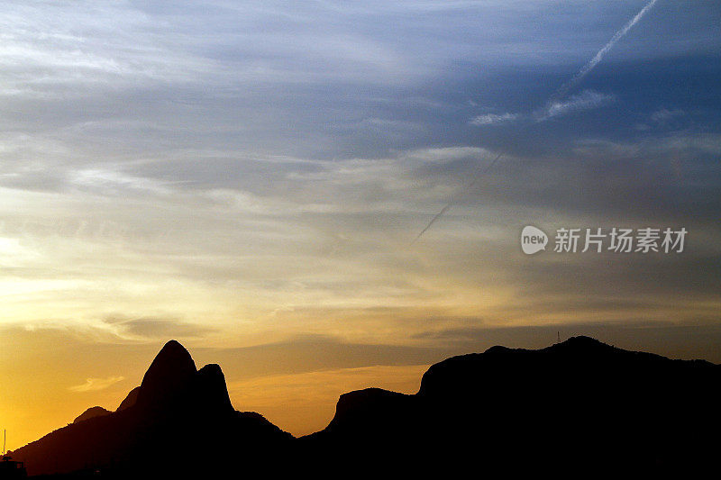 Ipanema，里约热内卢里约热内卢，天际线。