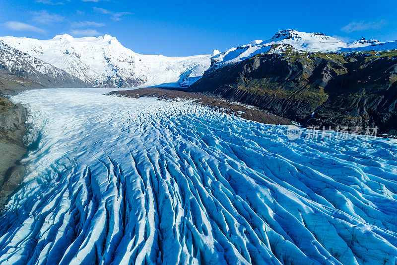 冬季冰岛冰川