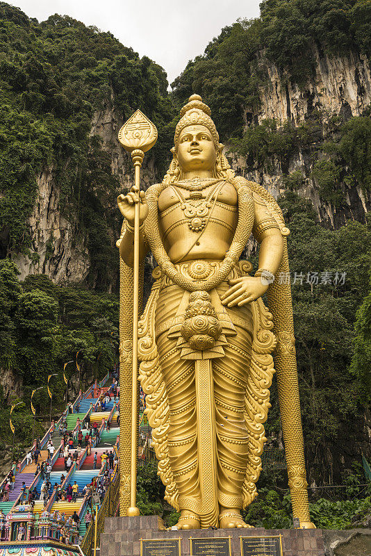 石头淹没了吉隆坡的Murugan勋爵