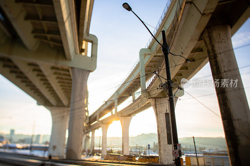 城市州际公路立交桥