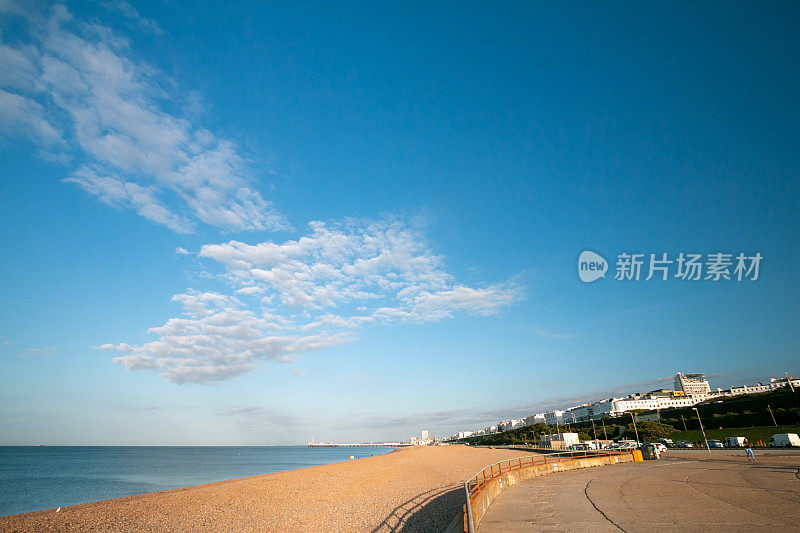 英国布莱顿的黑岩海滩