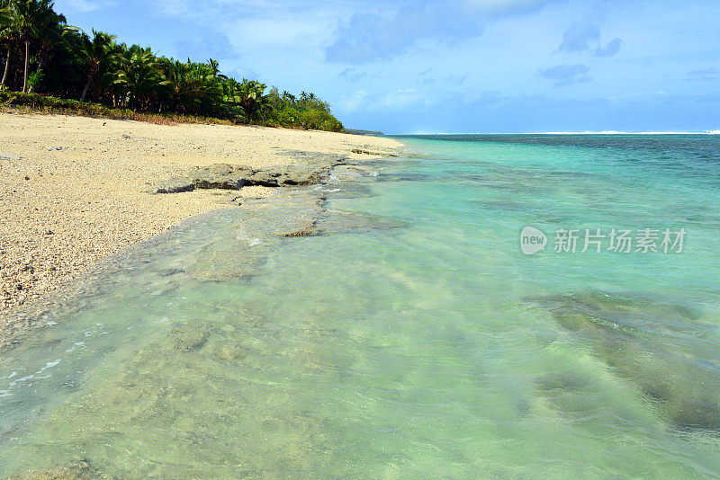 哈塔富海滩——碧水金沙，汤加塔普岛，汤加