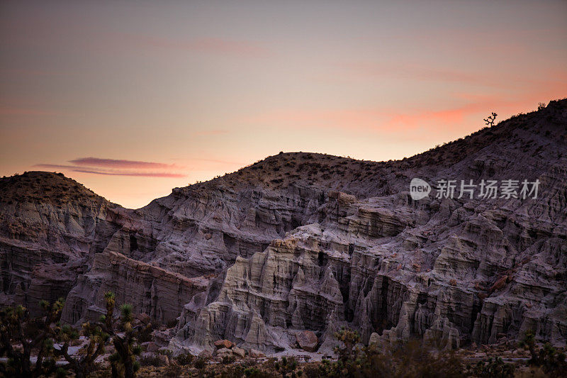日落时分的红岩峡谷州立公园