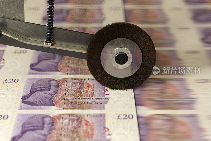 英国20英镑钞票正在印刷